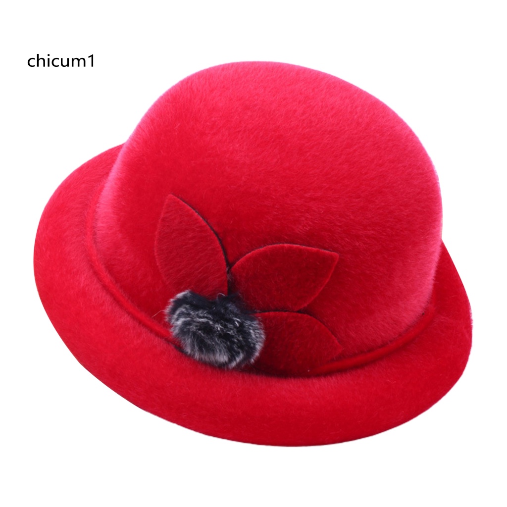 Mũ Lông Giả Màu Trơn Chống Gió Giữ Ấm Thoải Mái Mùa Thu Đông Cho Nữ