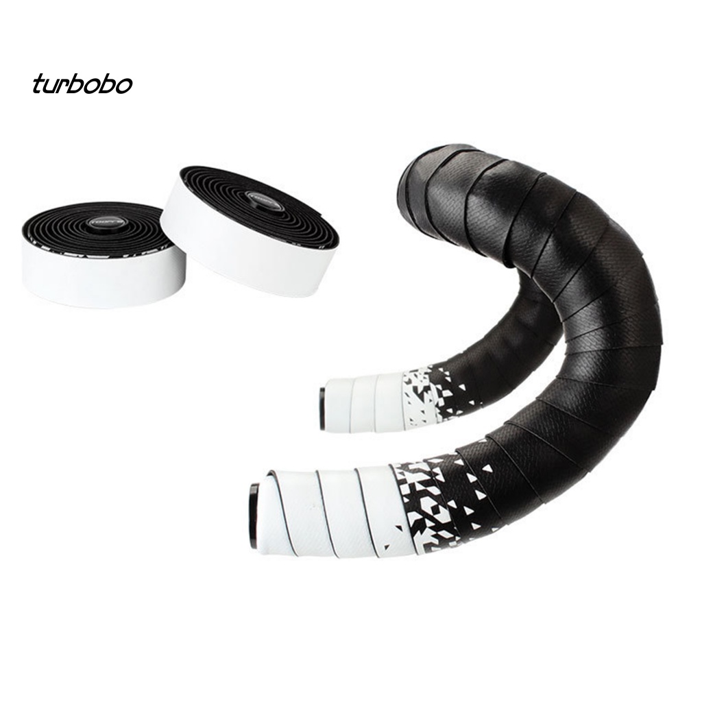 1 Bộ Băng Quấn Tay Lái Xe Đạp Giả Da Co Giãn Màu Gradient