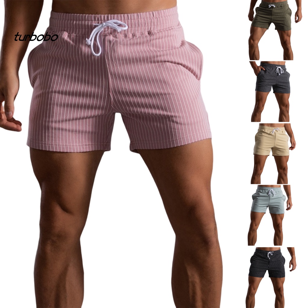 Quần Short Thể Thao Lưng Thun Dây Rút Có Túi Co Giãn Tốt Thời Trang Mùa Hè Cho Nam