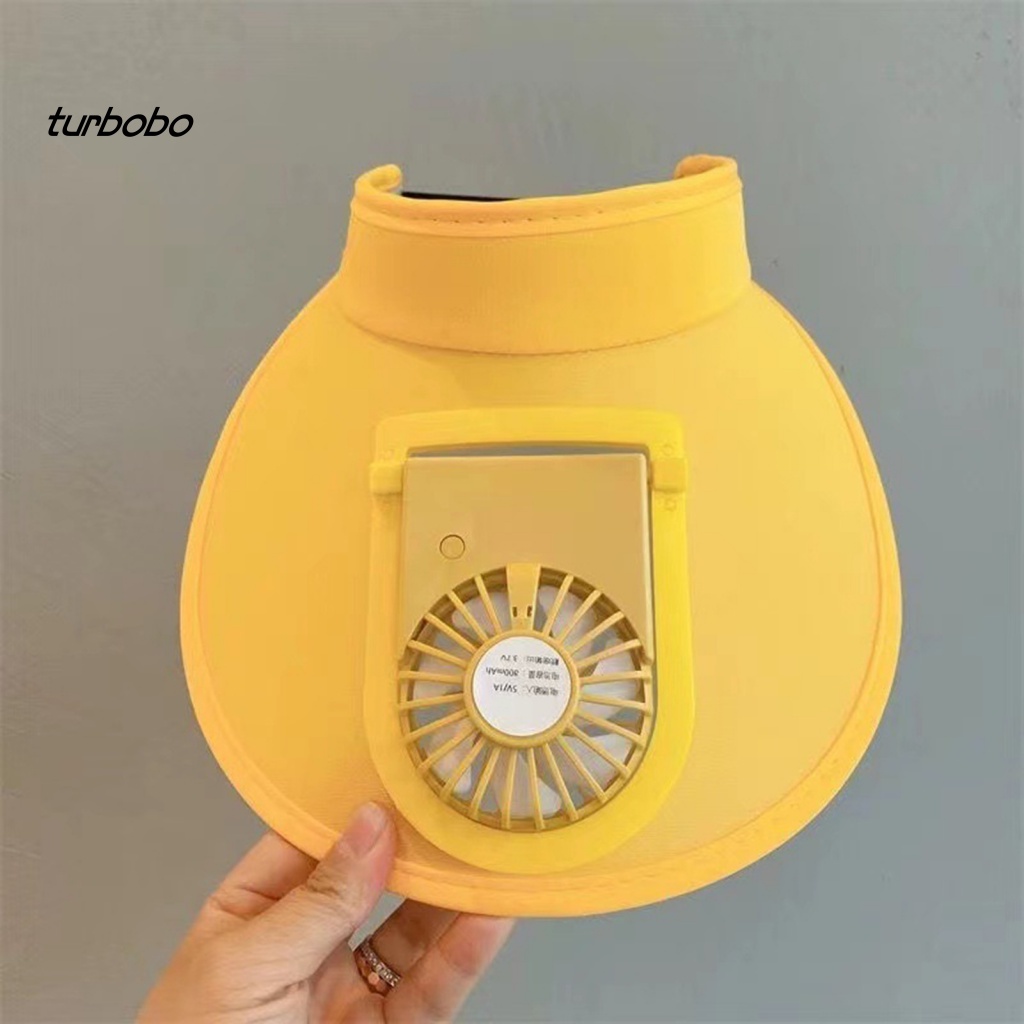 Nón Rộng Vành Chống Nắng 3 Tốc Độ Bằng Polyester Siêu Nhẹ Màu Trơn Tùy Chỉnh Kèm Quạt Tiện Dụng Cho Nữ