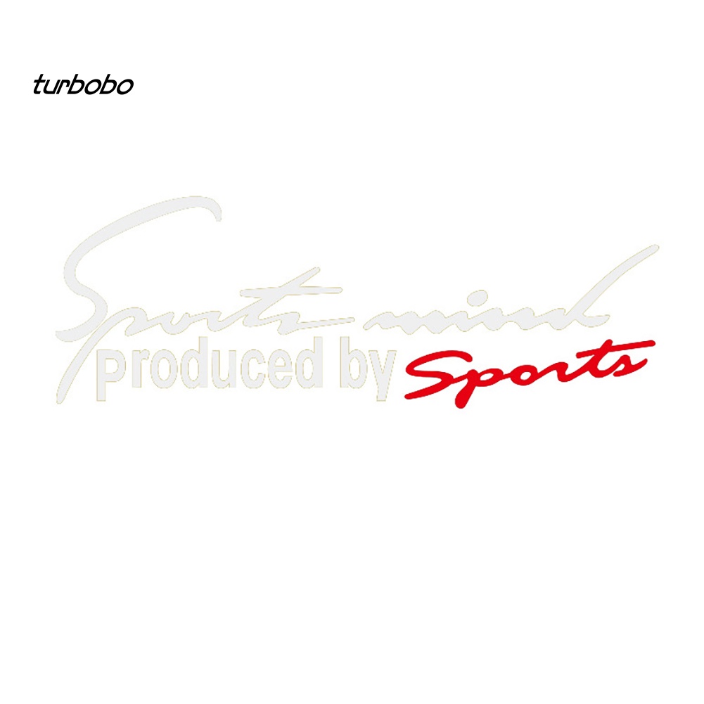 Miếng Dán Trang Trí Thân Xe Hơi In Chữ turbobo Phản Quang Độc Đáo