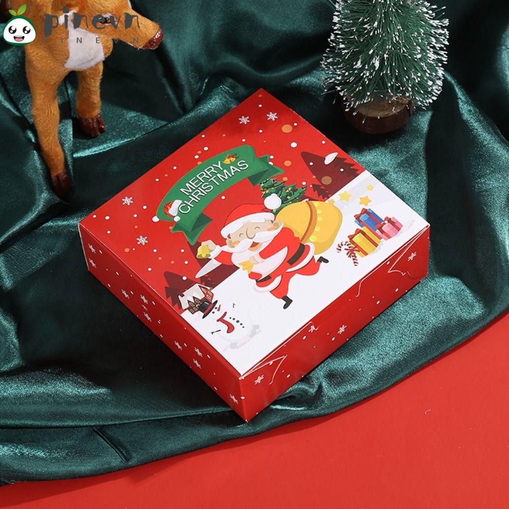 PINEVN Set 5 Hộp Đựng Bánh Quy Trong Suốt 4 Ngăn Ốp