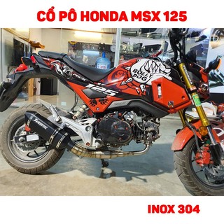 Cổ pô honda msx 125 inox 304
