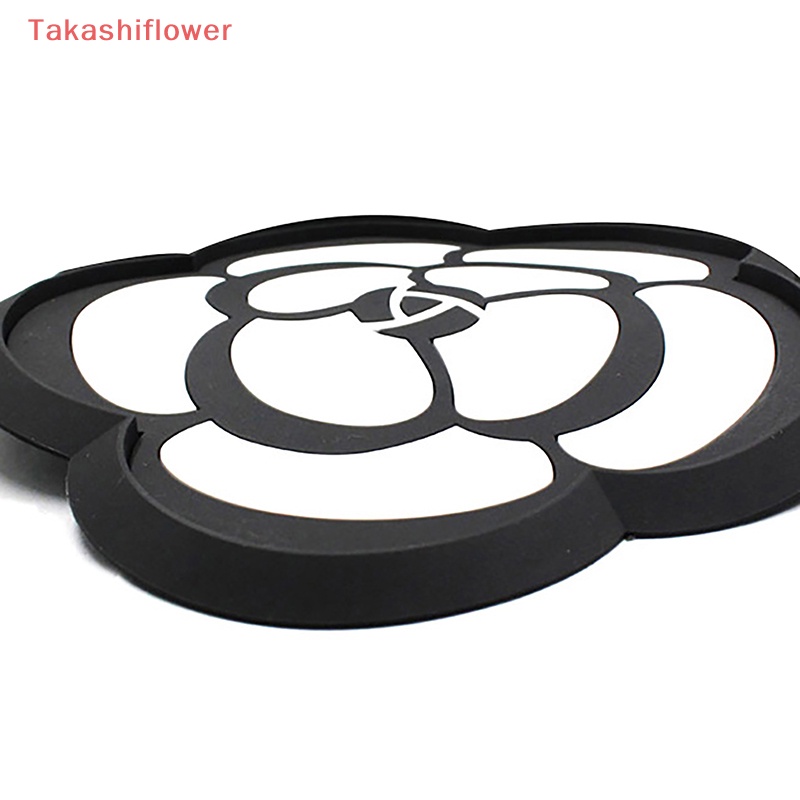 [TakashiflowerV] Thảm Lót Điện Thoại Chịu Nhiệt Cao Chống Trượt Hình Hoa Trà Cho Xe Hơi