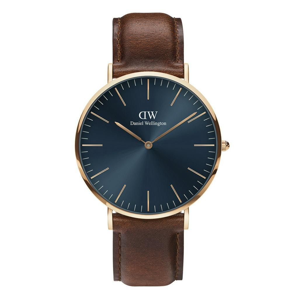 Đồng hồ Nam Daniel Wellington dây da Classic St Mawes 40mm