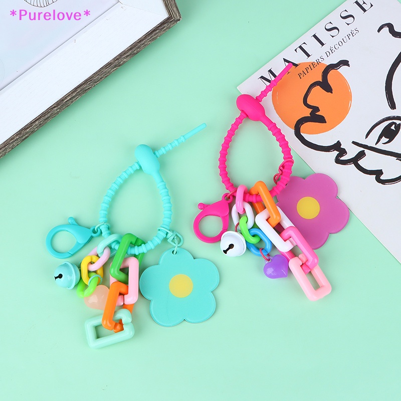 Móc Khóa Điện Thoại / Chìa Khóa Hình Đám Mây / Bông Hoa Nhiều Màu Xinh Xắn Mới