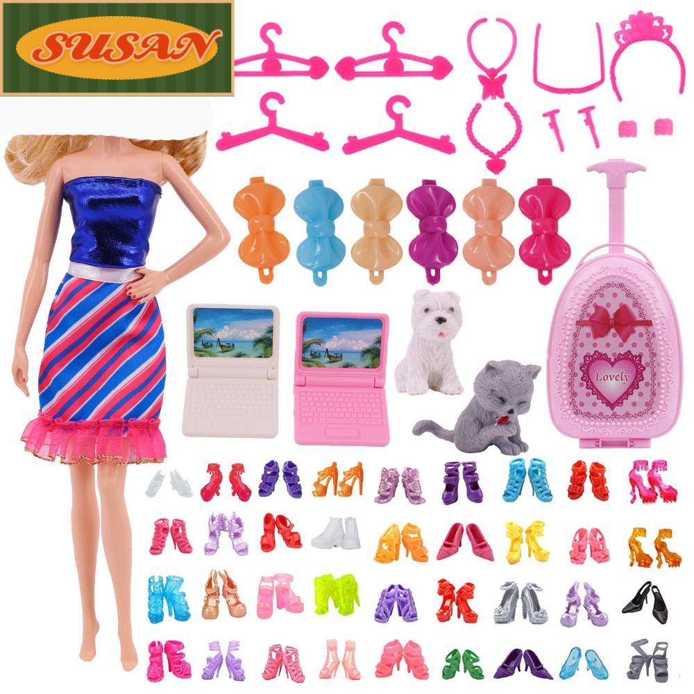 SUSANS 1 Bộ Phụ Kiện Quần Áo Cho Búp Bê