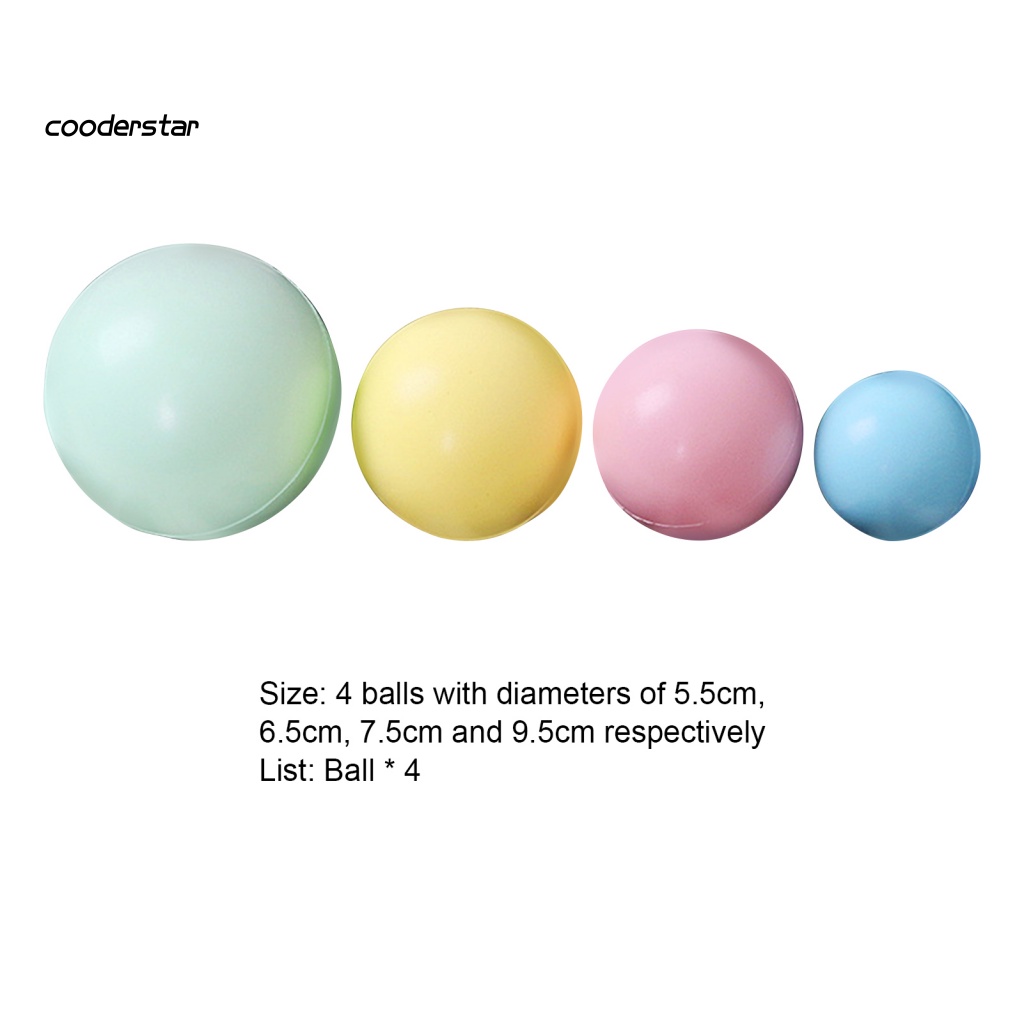 Bộ 4 Bóng Luyện Tập Lực Ngón Tay Mini Độ Đàn Hồi Cao Dành Cho Nam Nữ