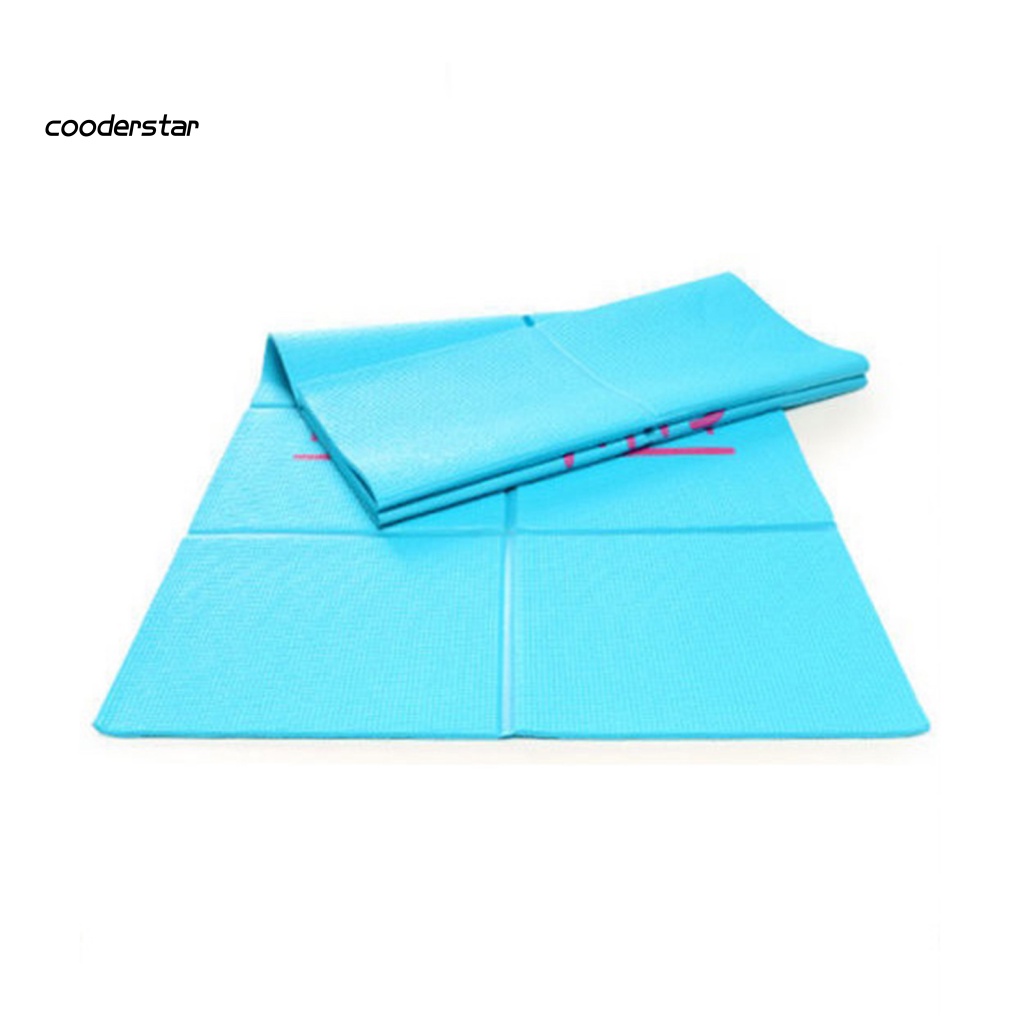 Thảm Tập Yoga Bằng PVC Dày Dặn Chống Trượt Có Thể Gấp Gọn Tiện Dụng