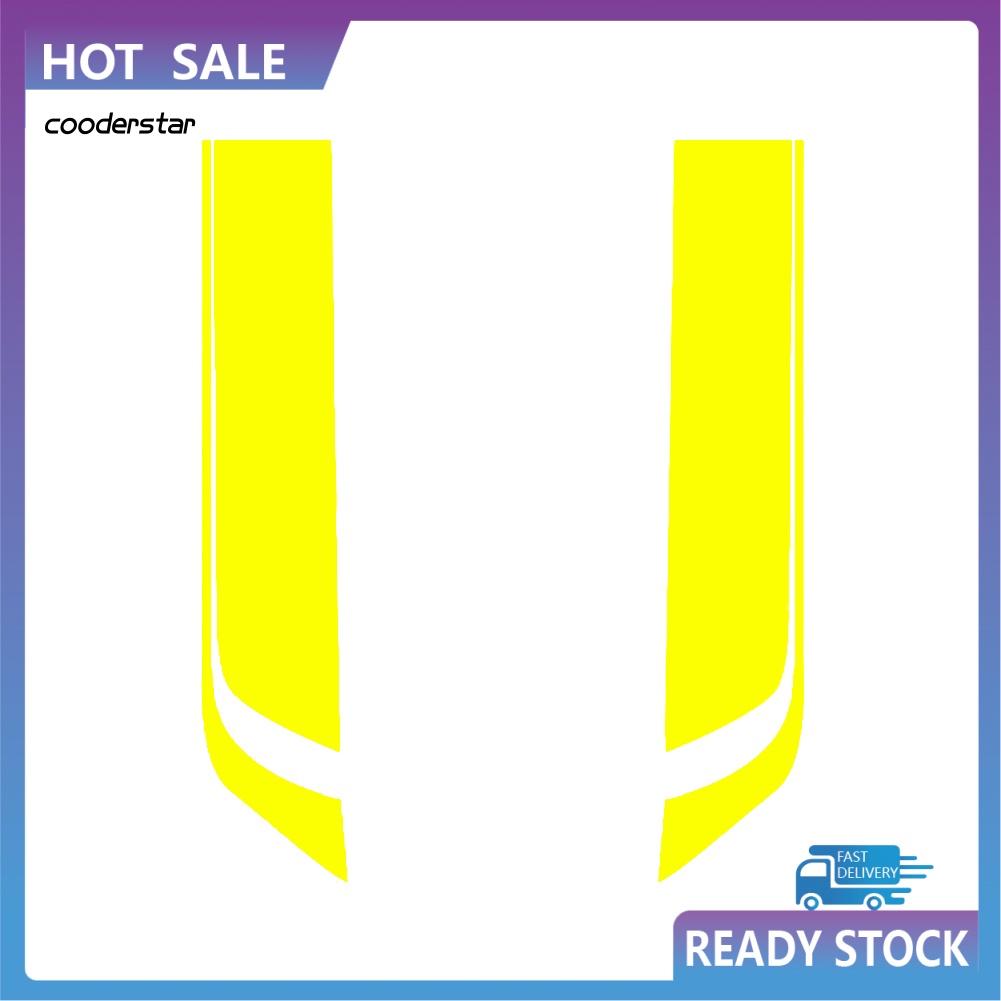 Bộ 2 Miếng Dán Trang Trí Xe Hơi Đua Thể Thao Chống Thấm Nước DIY