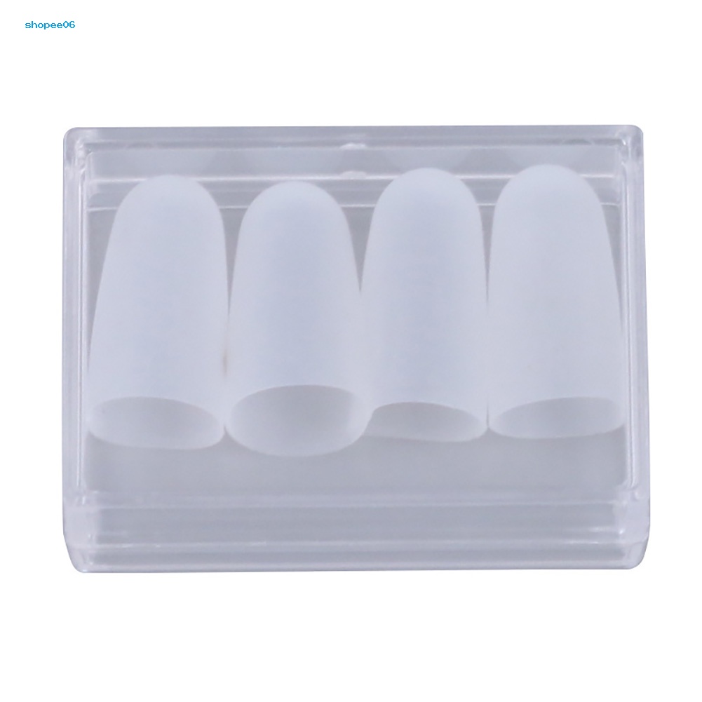 Bộ 4 Vỏ Bọc Ngón Tay Trái Bằng Silicon Siêu Mỏng Dùng Chơi Guitar