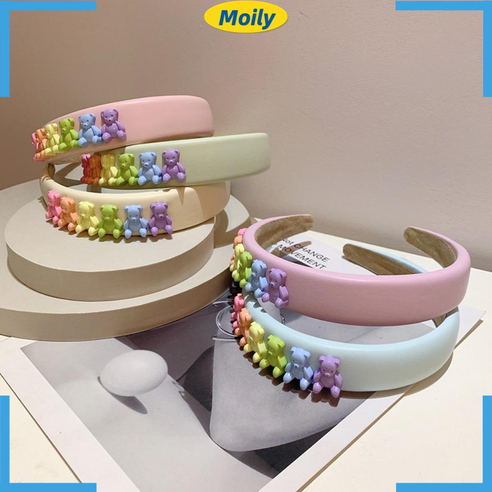 MOILYVN Băng Đô Cài Tóc Hình Gấu Dễ Thương Cho Nữ