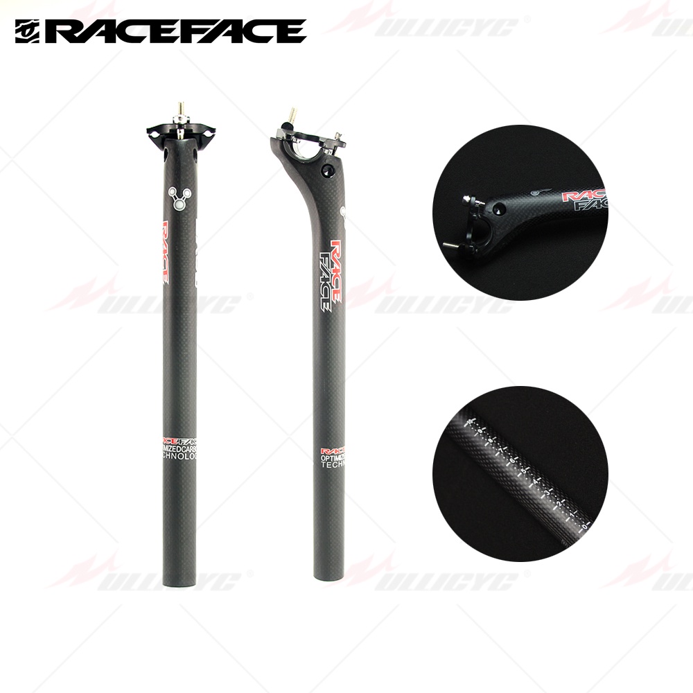 Thanh Đỡ Yên Xe Đạp Leo Núi Bằng Sợi Carbon Màu Trắng 20Degree 27.2 / 31.6 * 350 / 400mm