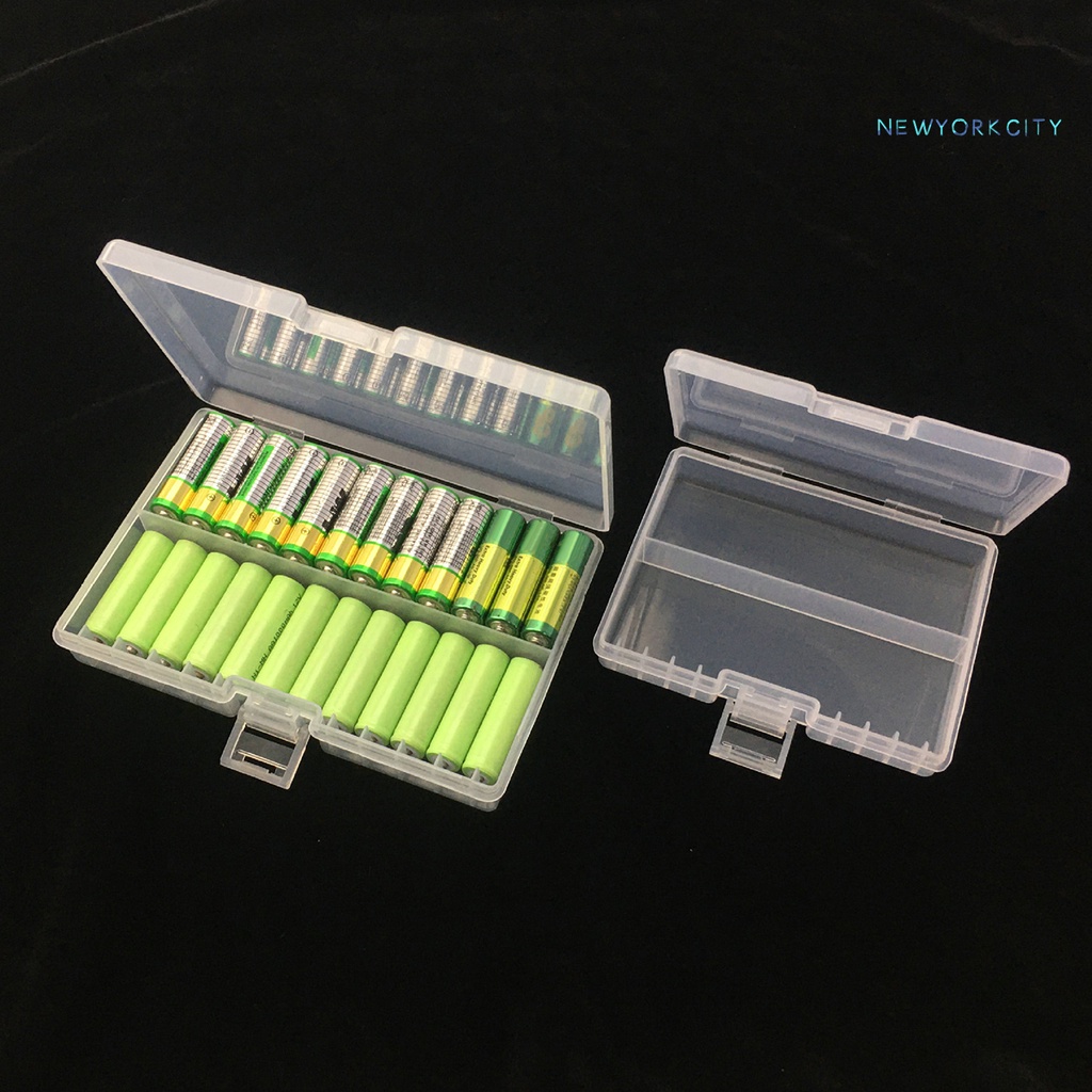 Bộ 48 Hộp Đựng Vật Dụng Trong Suốt Sức Chứa Lớn Có Thể Sạc Lại AA AAA
