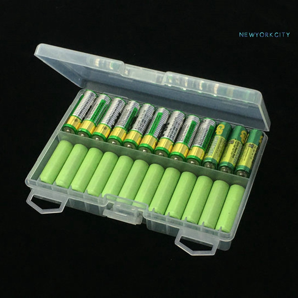 Bộ 48 Hộp Đựng Vật Dụng Trong Suốt Sức Chứa Lớn Có Thể Sạc Lại AA AAA