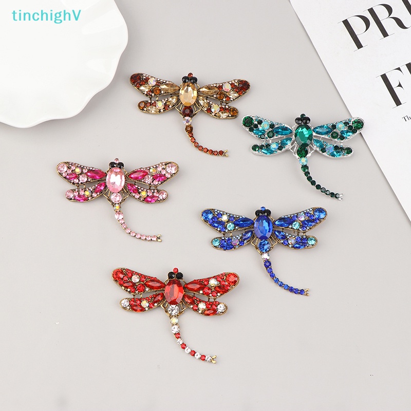[TinchighV] Cài Áo Hình Chuồn Chuồn Đính Pha Lê 1 Cái