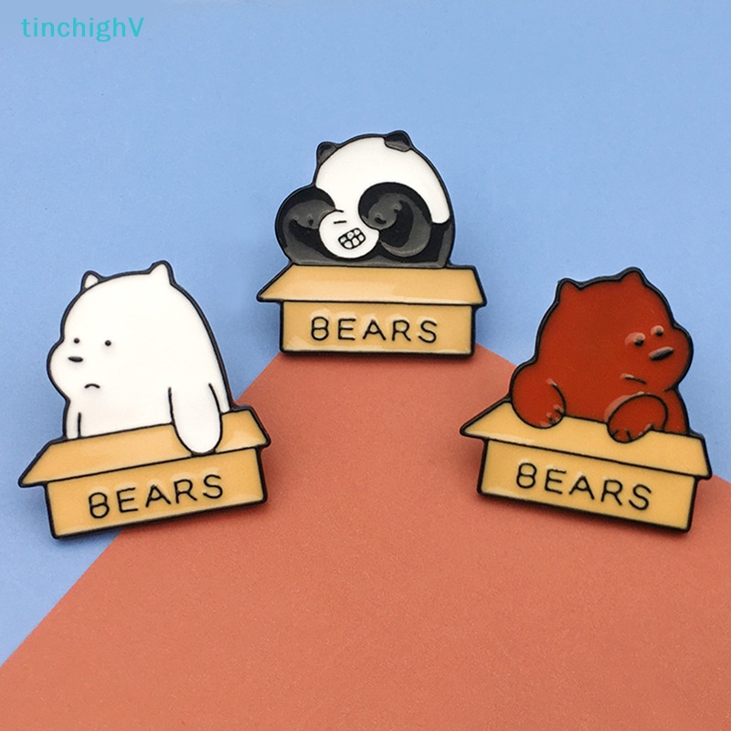 [TinchighV] Trâm Cài Áo Hình Gấu Trúc Tráng Men Phụ Kiện Trang Trí Túi Xách [Mới]