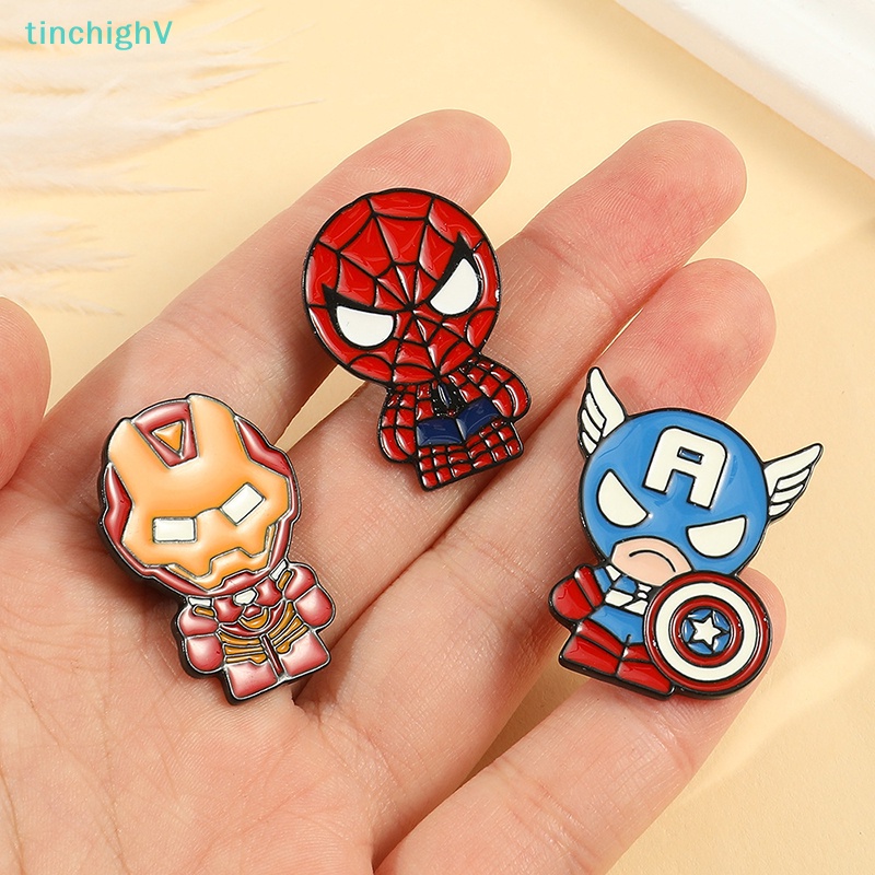 [TinchighV] Cài Áo Hình Siêu Anh Hùng Disney Avengers Iron Man Scarlet Phù Thủy Captain America Groot Spiderman [Mới]