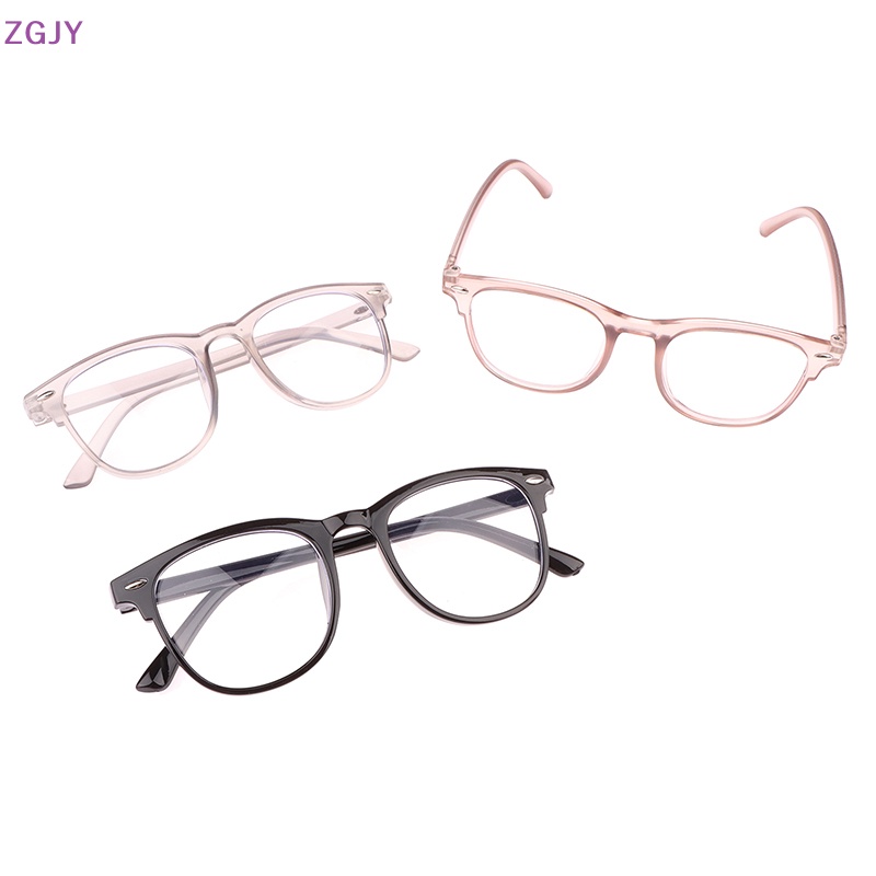 Mắt Kính Gọng Tròn Trong Suốt Siêu Nhẹ Chống Bức Xạ Thời Trang Cho Nam Và Nữ Mới