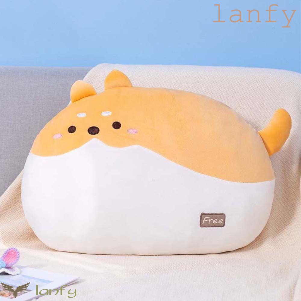 LANFY Đồ chơi nhồi bông Mềm Mại Hình Chú Chó Shiba Đáng Yêu Cho Bé