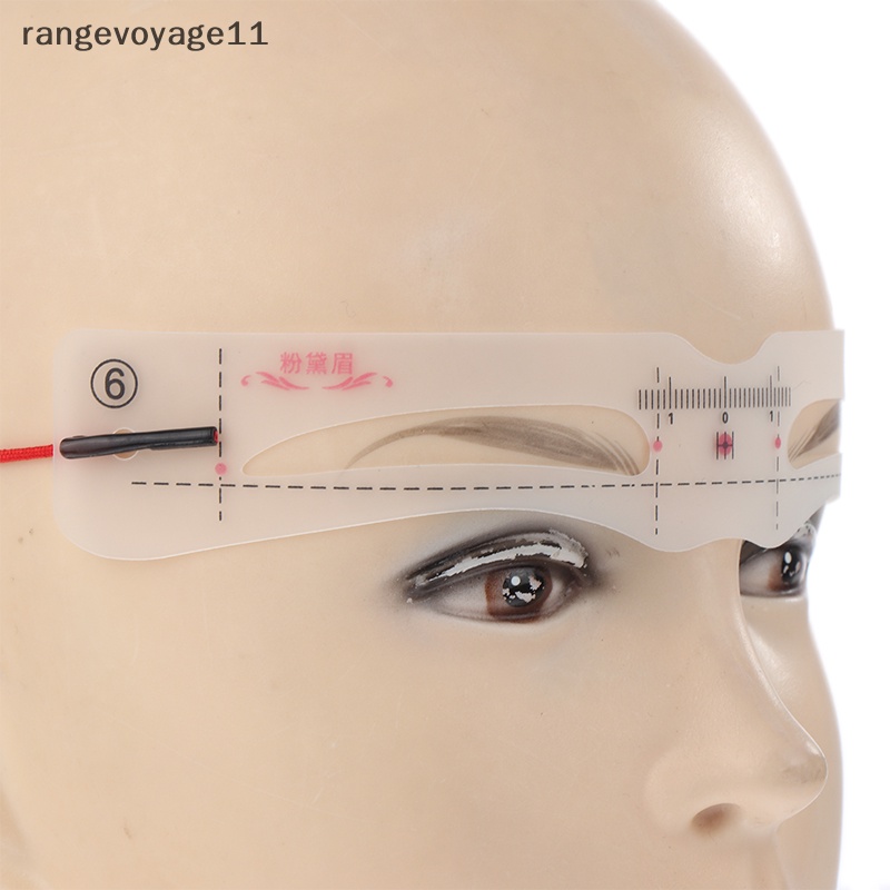 Bộ 12 Khuôn Silicon Kẻ Lông Mày Trang Điểm Chuyên Dụng