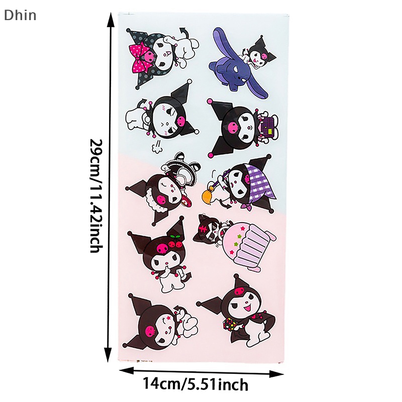 [Dhin] 5pcs Hand Account Sticker Waterproof Goo Card Stickers Cute Material Decorative Toys COD