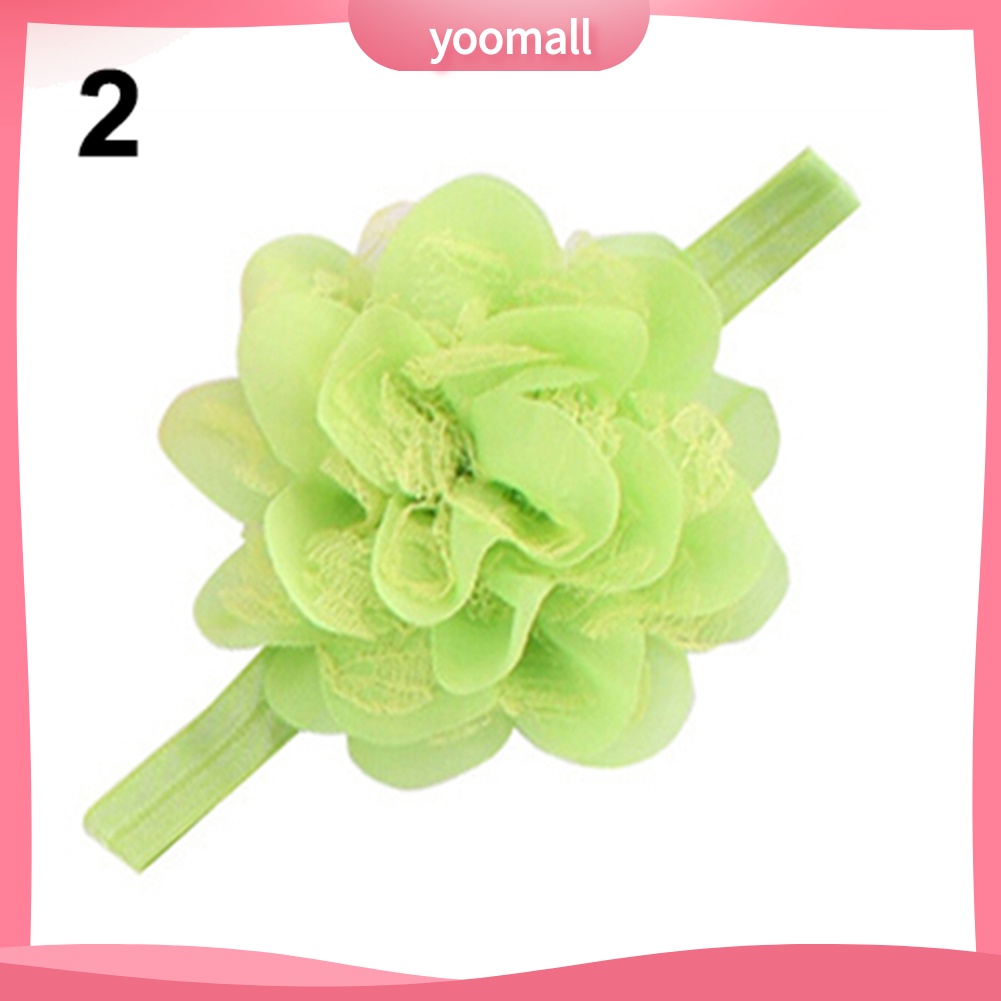 Băng Đô Hoa Co Giãn Dễ Thương Cho Bé Gái