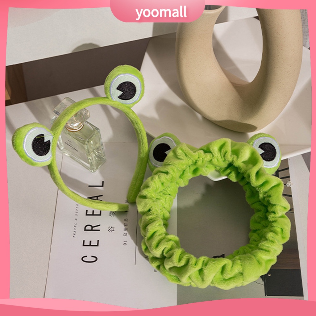 Băng Đô Cài Tóc Co Giãn Chống Trượt Hình Ếch Dễ Thương