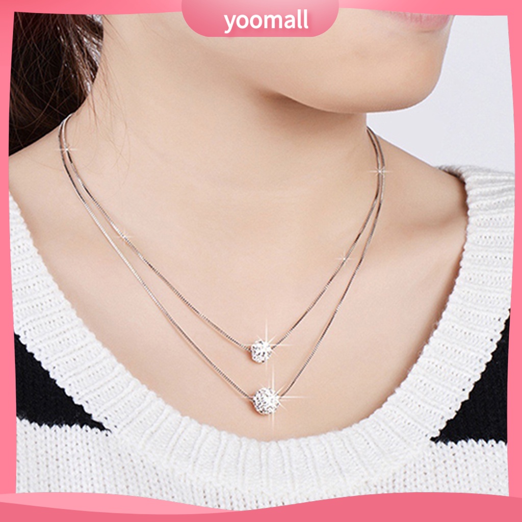 Vòng cổ Hai Lớp Đính Đá Sang Trọng Cho Nữ