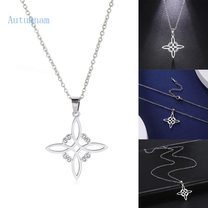 Vòng cổ Mặt Hình Phù Thủy Bằng Thép Không Gỉ Cho Nam Và Nữ