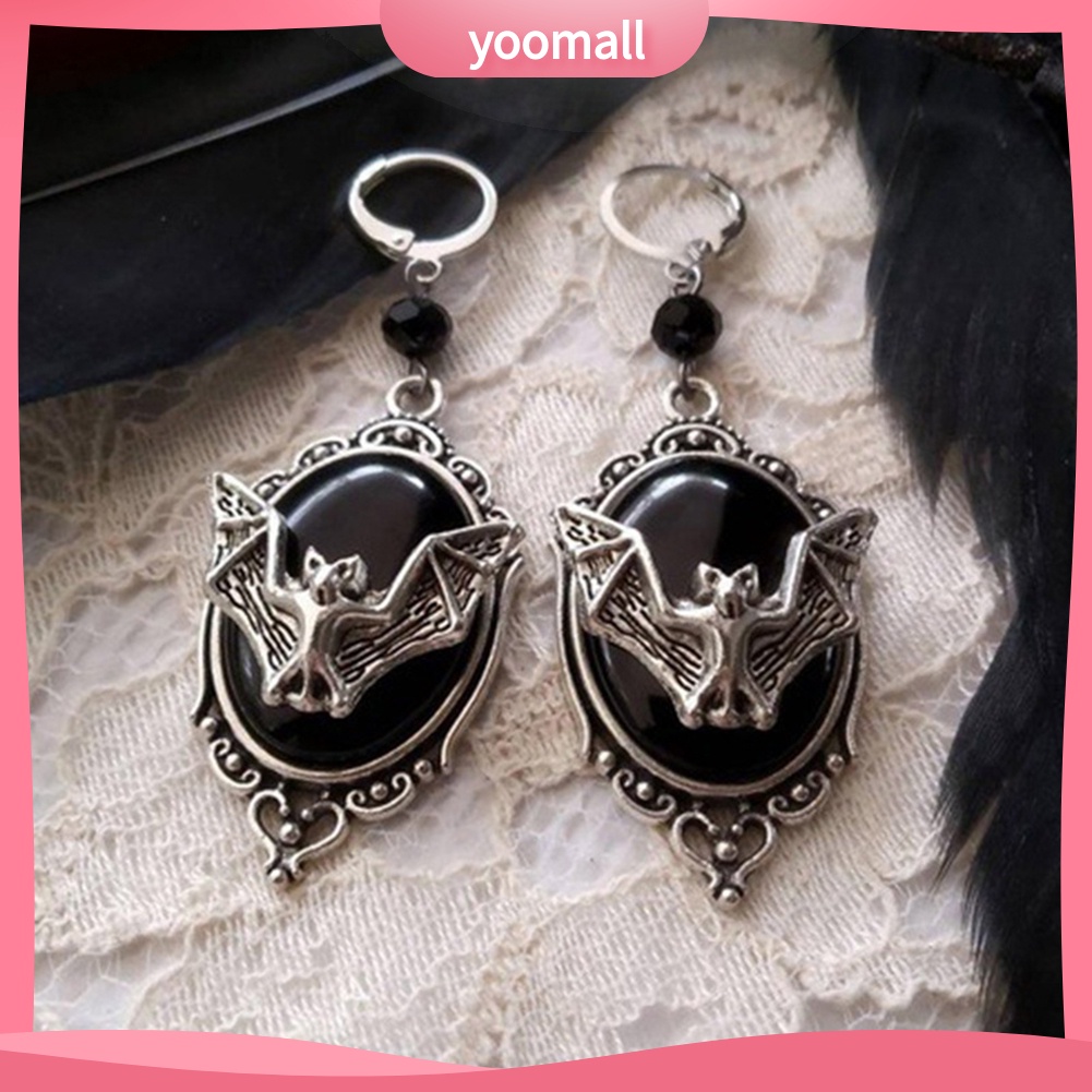 Vòng cổ / Nhẫn / Khuyên Tai Mặt Hình Dơi Đính Đá Giả Thời Trang Unisex