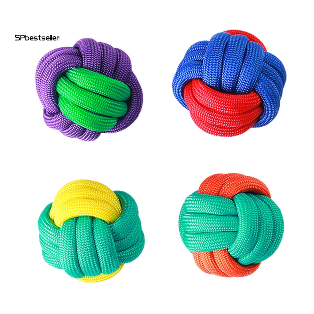 Đồ Chơi Nhai Mềm Mại Siêu Nhẹ Thiết Kế Thắt Nút Nhiều Màu Sắc Vui Nhộn Cho Thú Cưng