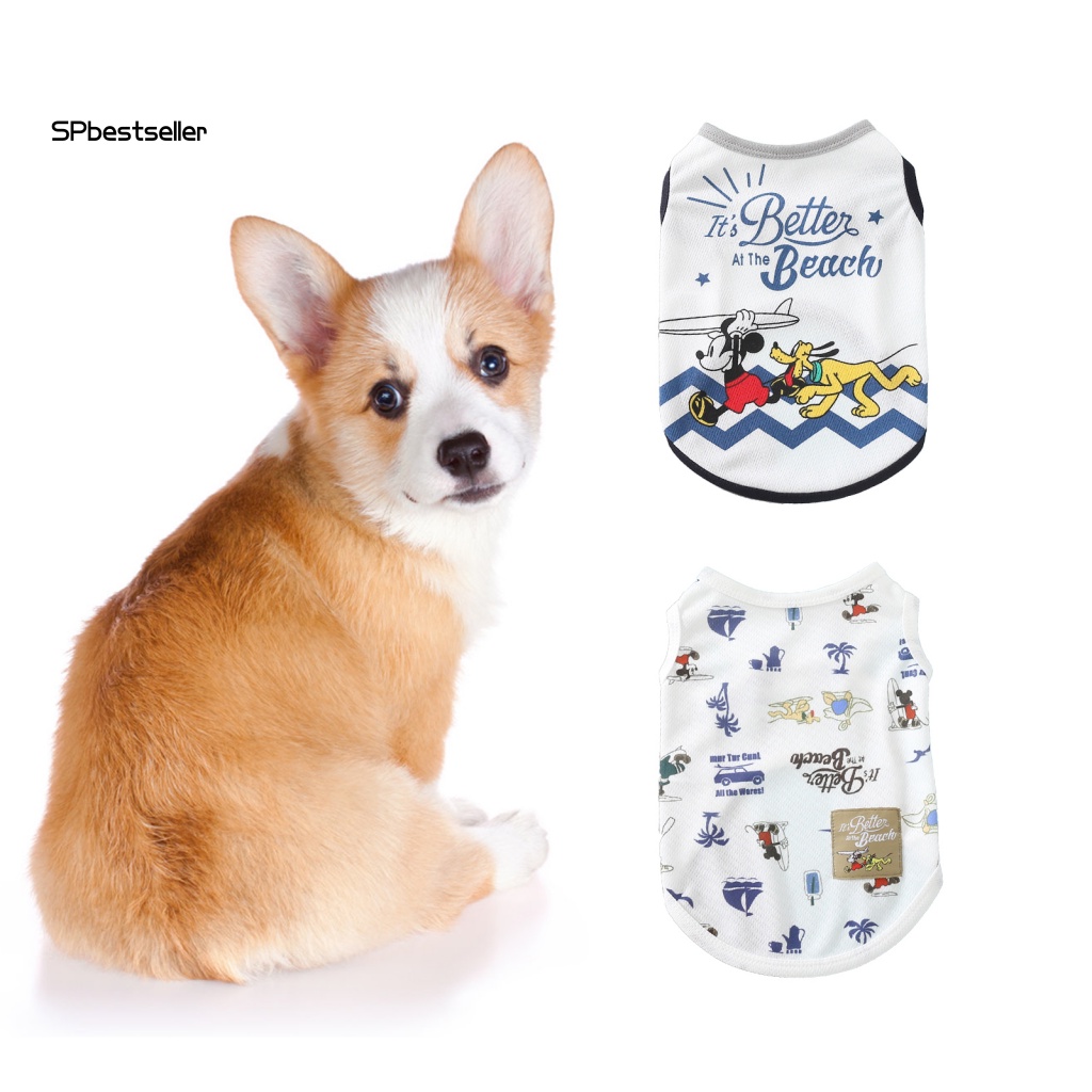 Áo Sát Nách Mỏng Màu Sắc Tươi Sáng Thời Trang Xuân Hè Cho Thú Cưng