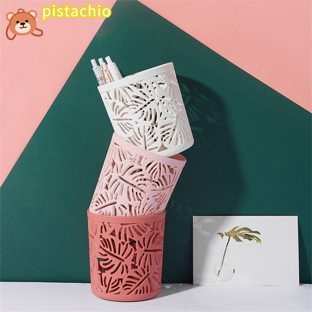 PISTA Giá Đỡ Bút Để Bàn Bằng Nhựa Thiết Kế Đục Lỗ Tiện Dụng Cho Văn Phòng