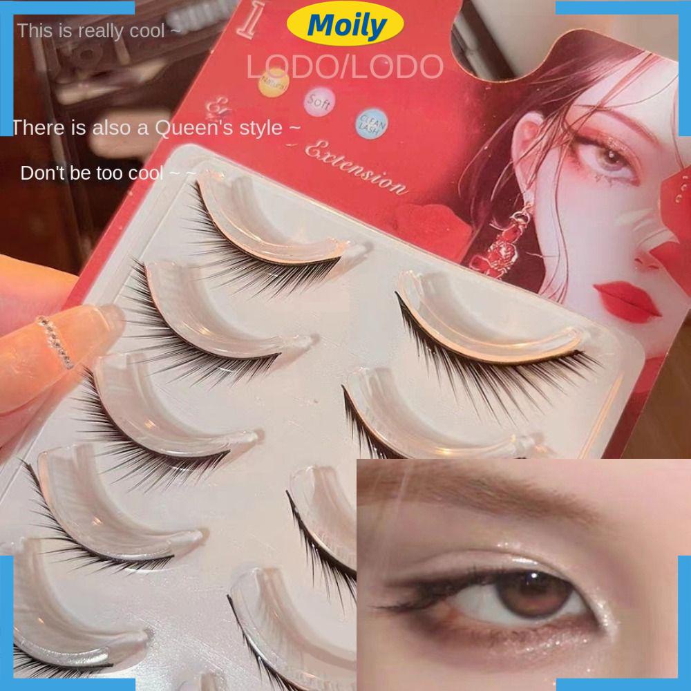 MOILYVN Bộ 5 Cặp Lông Mi Giả Mềm Mại Và Dài Tự Nhiên