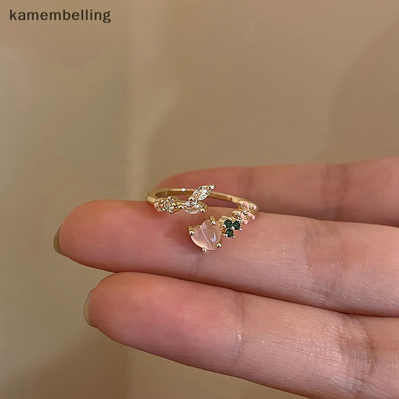 Nhẫn Hợp Kim Bạc Đính Đá Pha Lê Hình Trái Tim Thời Trang Cho Nữ