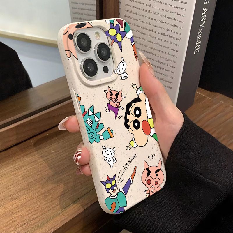 Ốp Điện Thoại Mềm Chống Sốc In Hình Shin-Chan Đơn Giản Cho Iphone 11 max 13 8p 14Pro 127