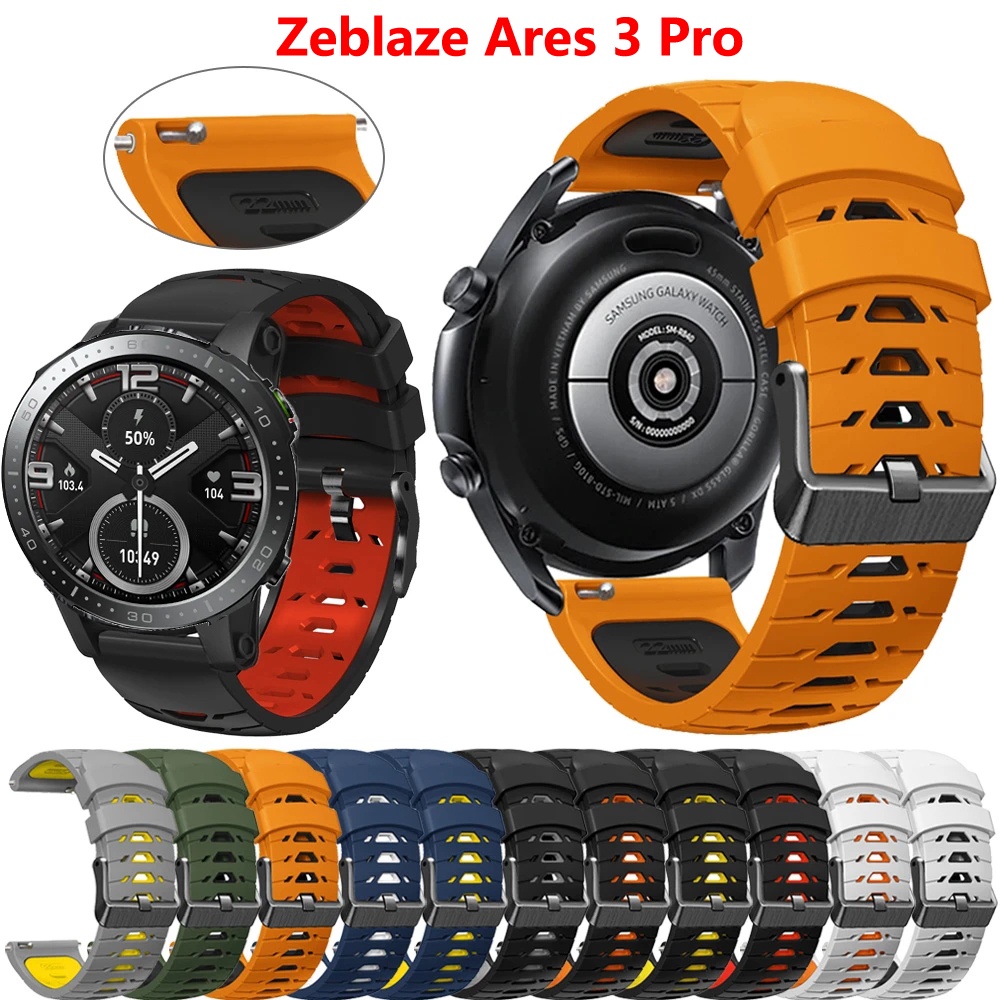 Dây Đeo Silicon 22mm Thay Thế Cho Đồng Hồ Thông Minh Zeblaze Ares 3 Pro Zeblaze Vibe 7 Pro