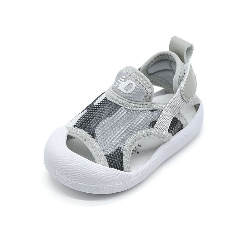 Giày Sandal Đế Mềm Chống Trượt Phong Cách Thể Thao Thời Trang Mùa Hè Cho Bé Trai 0-2 Tuổi