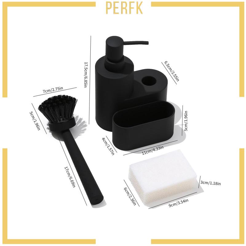 Bình Đựng Xà Phòng Có Giá Đỡ Bọt Biển 340ml Tiện Dụng