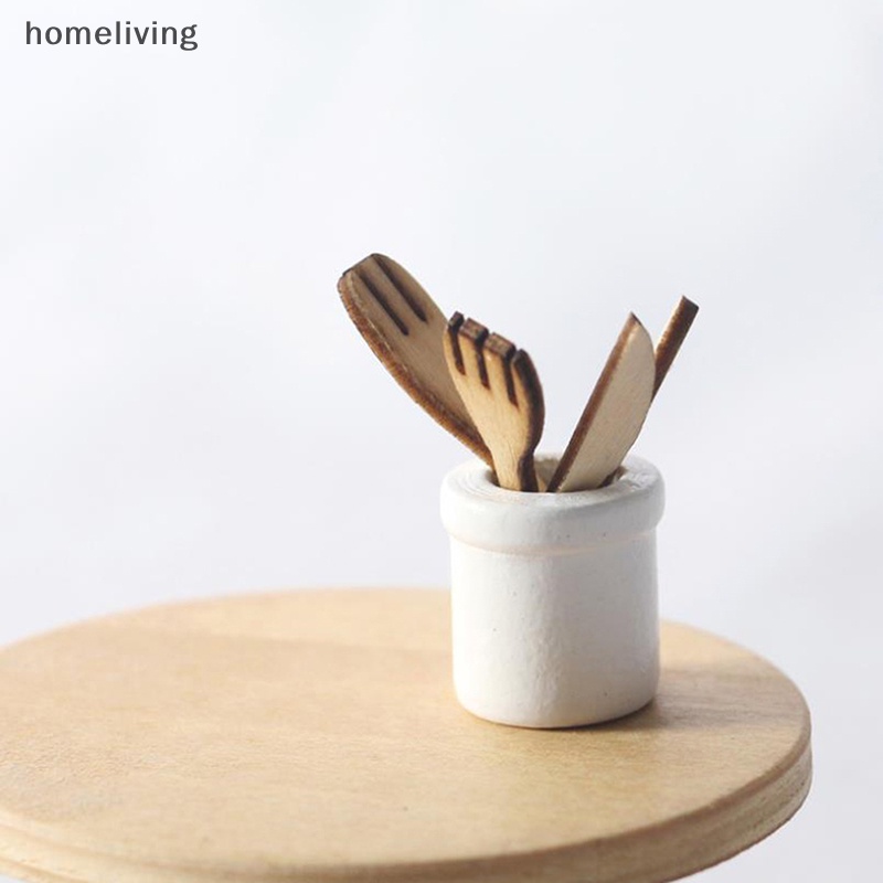 Bộ Dụng Cụ Nhà Bếp Mini Tỉ Lệ 1: 12 Trang Trí Nhà Búp Bê