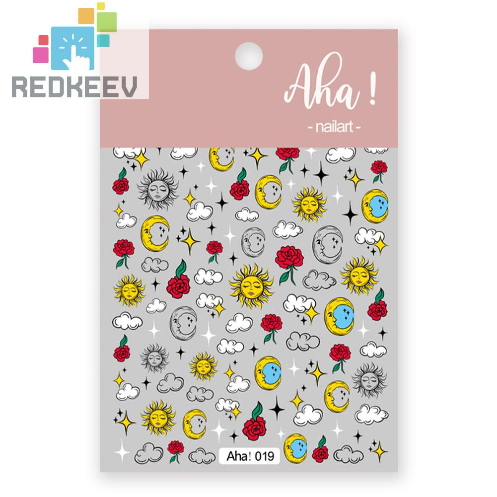 Bộ 3 Miếng Dán Móng Tay Tự Dính Họa Tiết Hoạt Hình Dễ Sử Dụng Cho Nữ