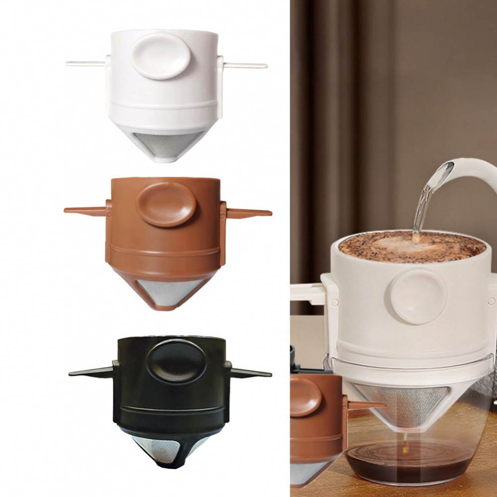 Phễu Lọc Cà Phê Bằng Thép Không Gỉ Thiết Kế Hai Lớp Thanh Lịch Và Bền