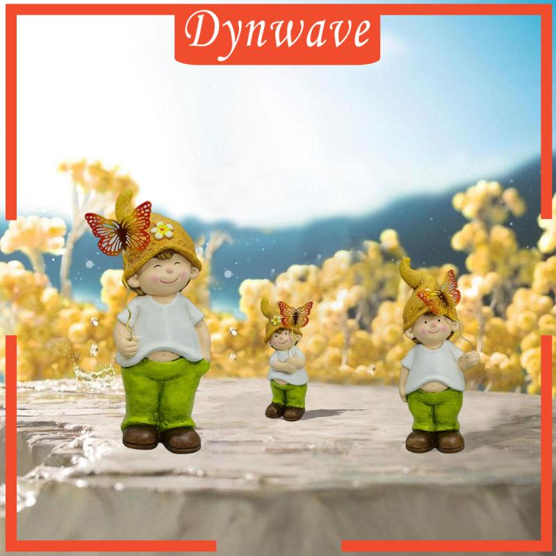 Set 3 Bức Tượng Gnome Trang Trí Nghệ Thuật