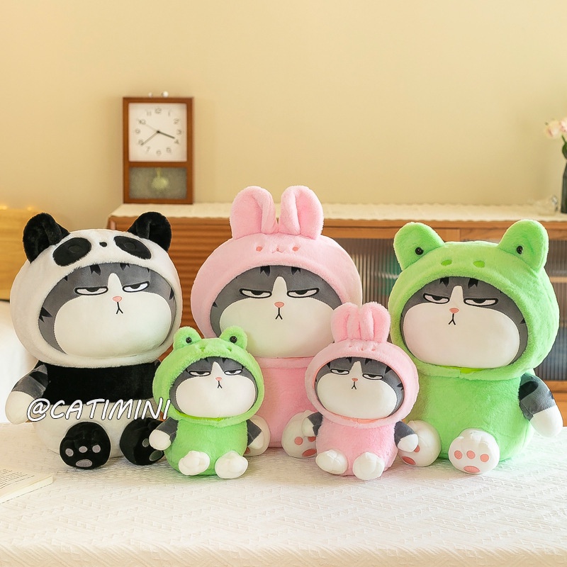 CATIMINI Đồ chơi sang trọng Chuyển đổi sáng tạo thành hoàng đế của tôi mèo búp bê Cô gái gối ngủ Trẻ em sang trọng đồ chơi quà tặng