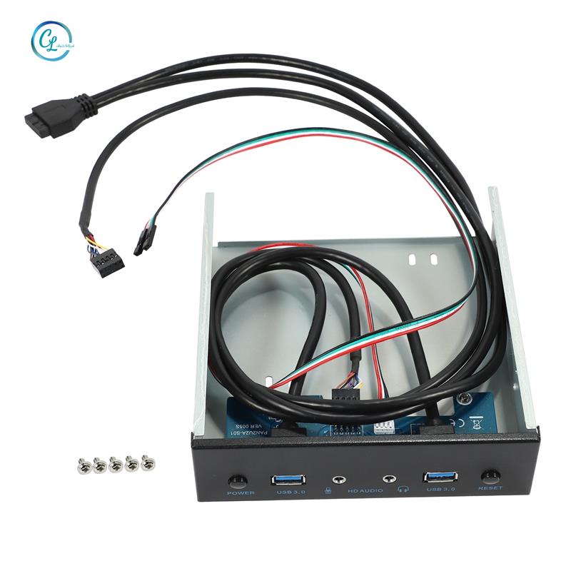 Bộ ChuyểN ĐổI Mở RộNg Usb 3.0 2 CổNg Usb 3.0 + Âm Thanh Hd + NúT Công TắC NguồN