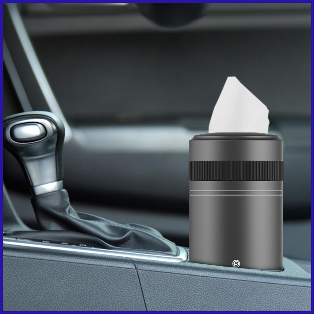 Giá Đỡ Hộp Khăn Giấy Bằng Hợp Kim Nhôm Hình Trụ Tròn Tiện Dụng Cho Xe Hơi