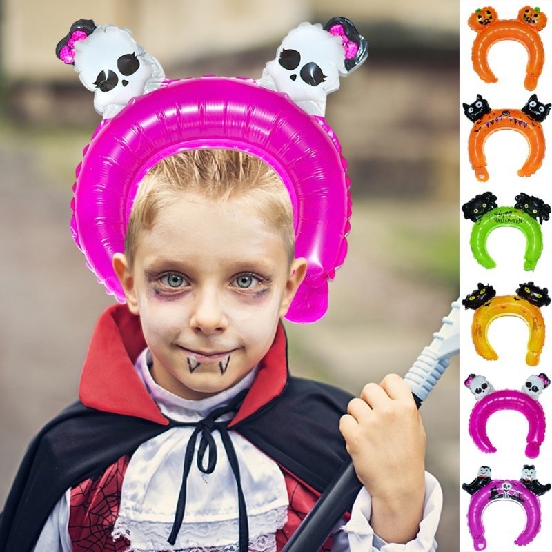 Set 10 Bong Bóng Lá Nhôm Bơm Hơi Trang Trí Halloween / Làm Phụ Kiện Tóc Ma Bí Ngô / Làm Đạo Cụ Chụp Ảnh / Lễ Hội / Trẻ Em