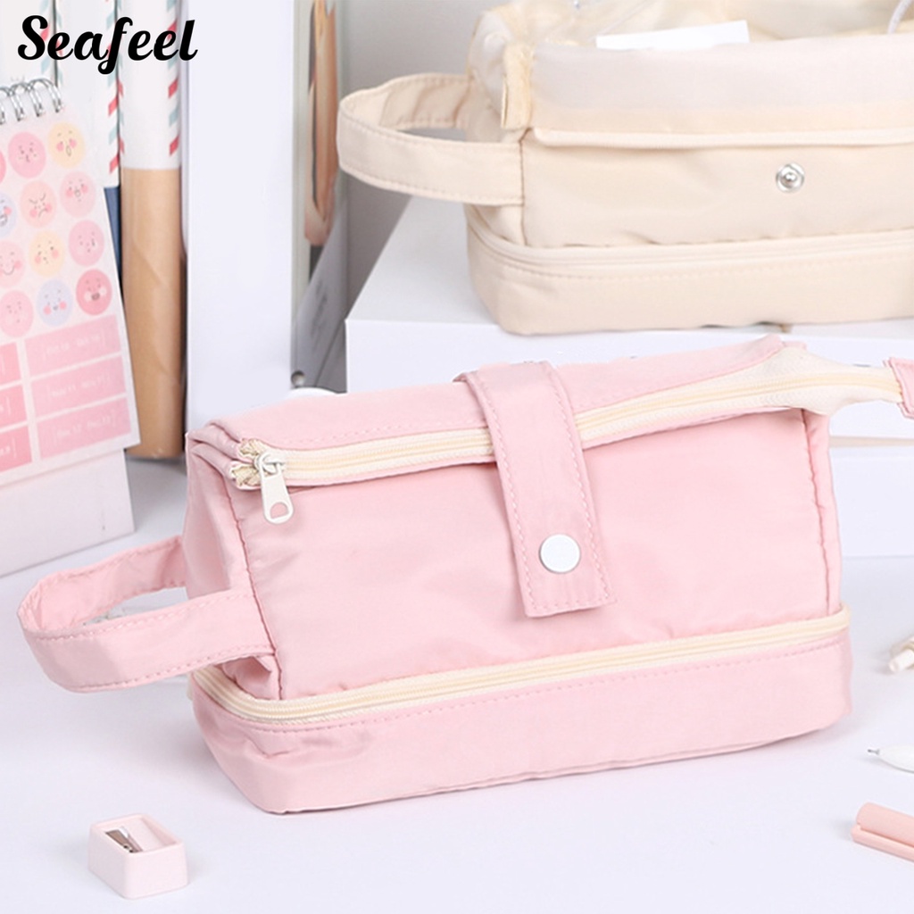 Túi Đựng Bút Chì Sức Chứa Lớn Có Tay Cầm Tiện Dụng