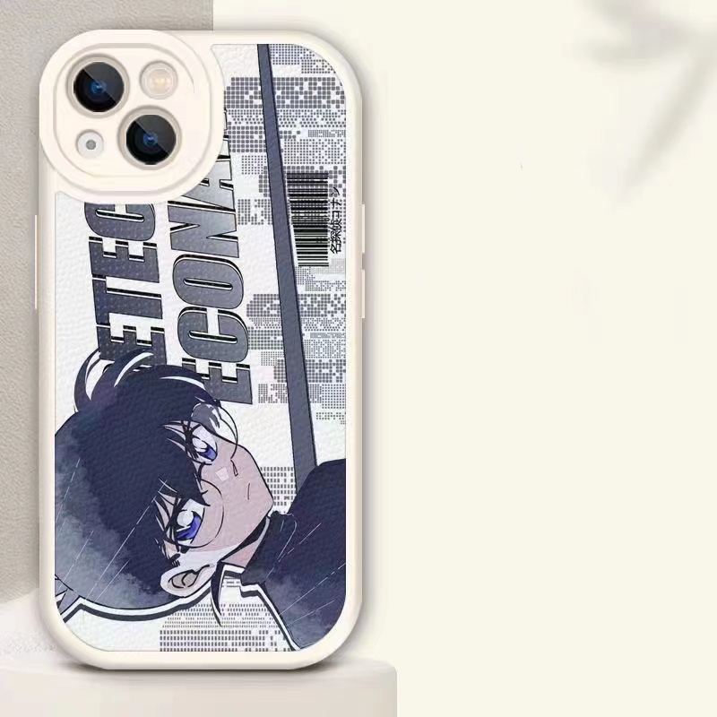 Ốp Điện Thoại TPU Da Cừu + Silicon Hình Thám Tử Conan Cho Xiaomi Redmi 10 10C 9 9A 10A 9C K40 K20 Note 10 Pro 11 11S 4G